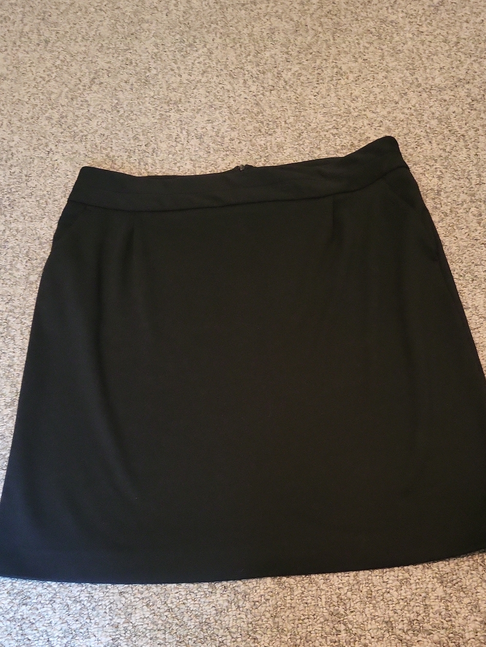 Womens Black Midi Skirt